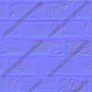 seamless wall bricks normal map 0001